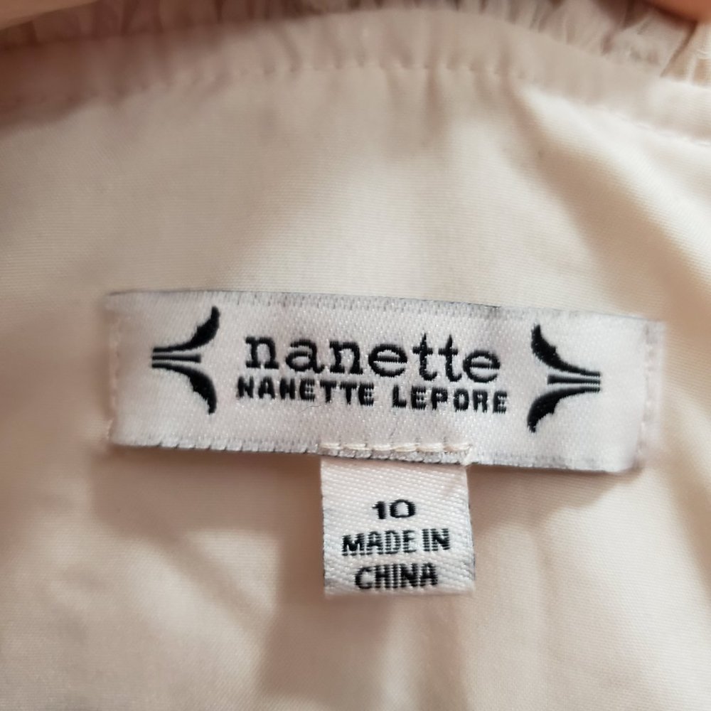 Nanette Lepore Blush Pink Sparkle Chiffon Midi-Length Cocktail Dress NWT - Picture 10 of 15